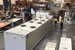 30000 litre grease trap custom plastic fabrication