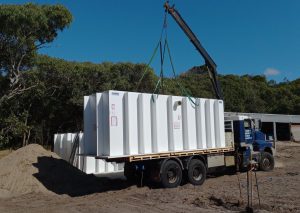 Three 22,000 Litre Waste Water Treatment Tanks